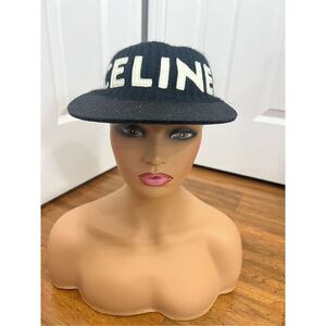 Celine logo visor sun visor hat cap
